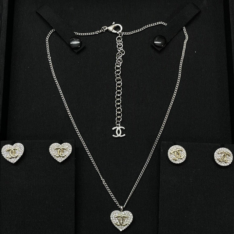 CC Diamond Heart Necklace