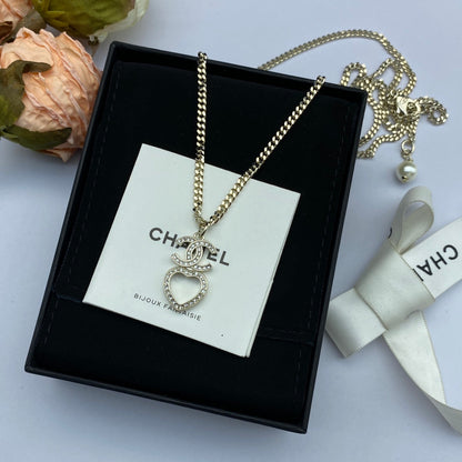 18K CC Heart Chain Necklace