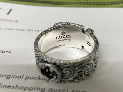 Bague Gatto de jardin Double G