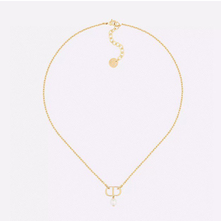 18K Dior Petit CD Pearl Necklace