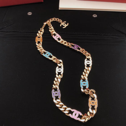 Collier chaîne de couleur CC 18 carats