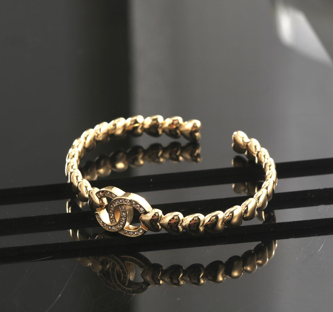 18K CC Open Cuff Bracelet