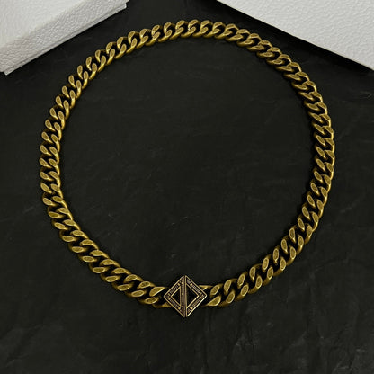 18K CD Diamond Chain Necklace