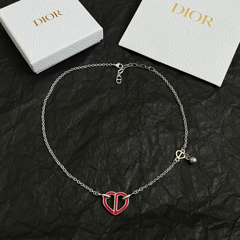18K CD Heart Necklace