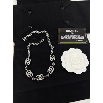 18K CC Gold Diamond Necklace