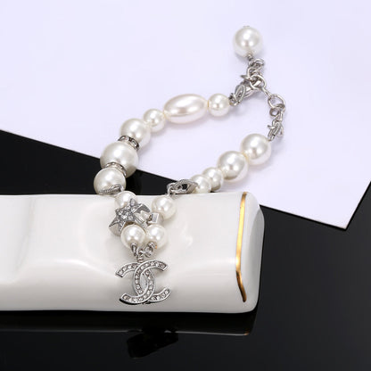 18K CC Pearls Chain Bracelet