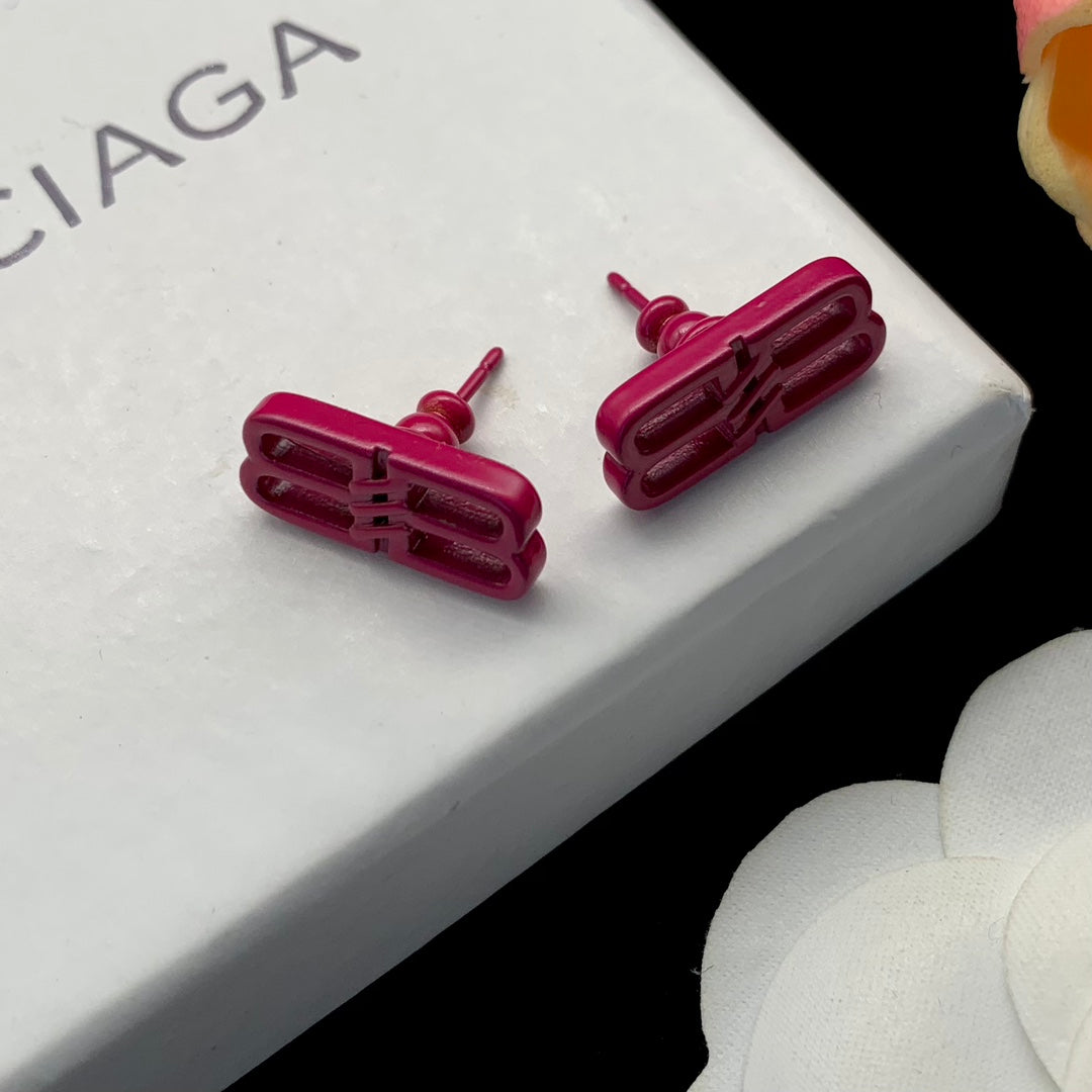 18K BB Pink Icon Earrings