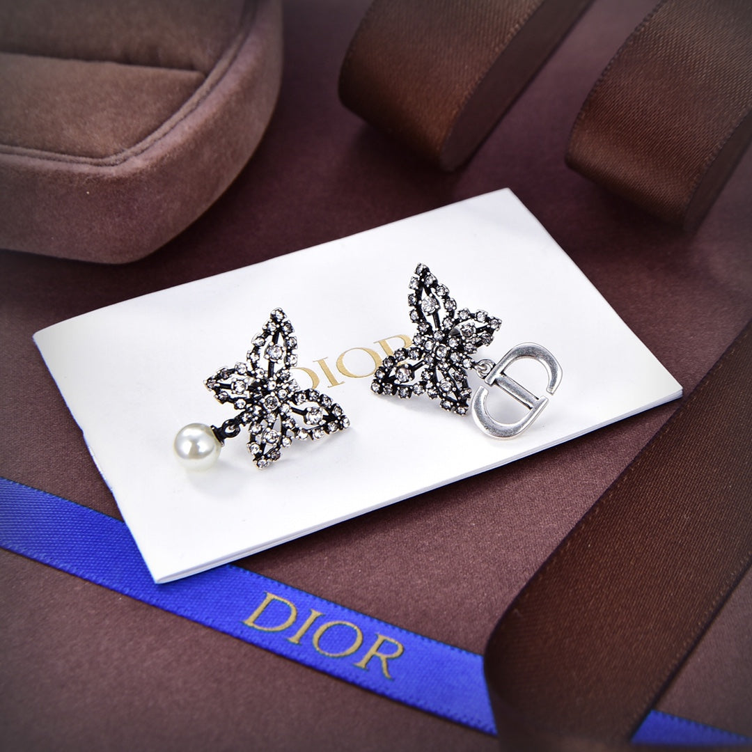 Boucles d'oreilles Papillon De Nuit CD 18K