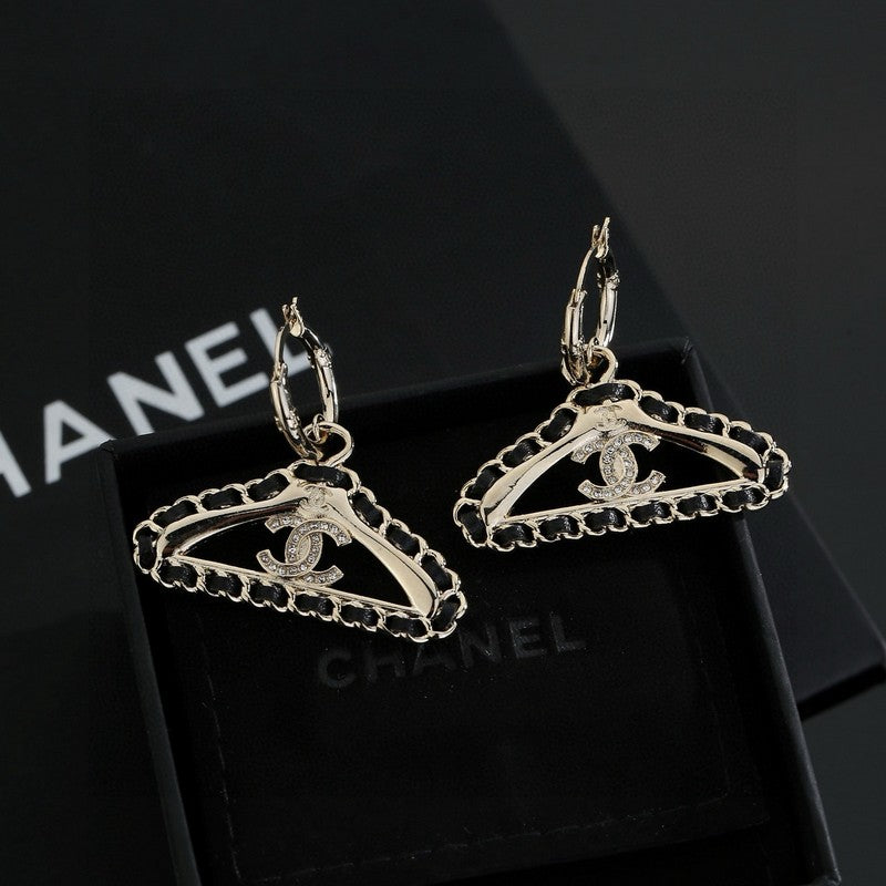 CC Coat Hanger Earrings