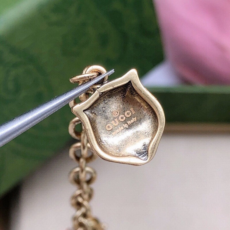 GG Tiger Pink Crystal Bracelet