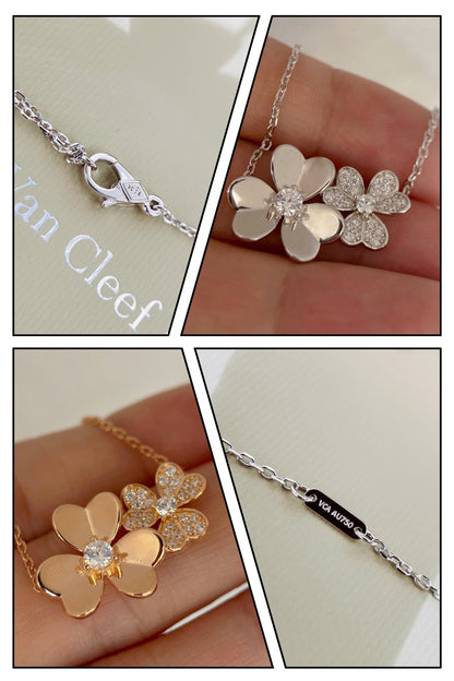 18K Frivole Clover Clover Necklace