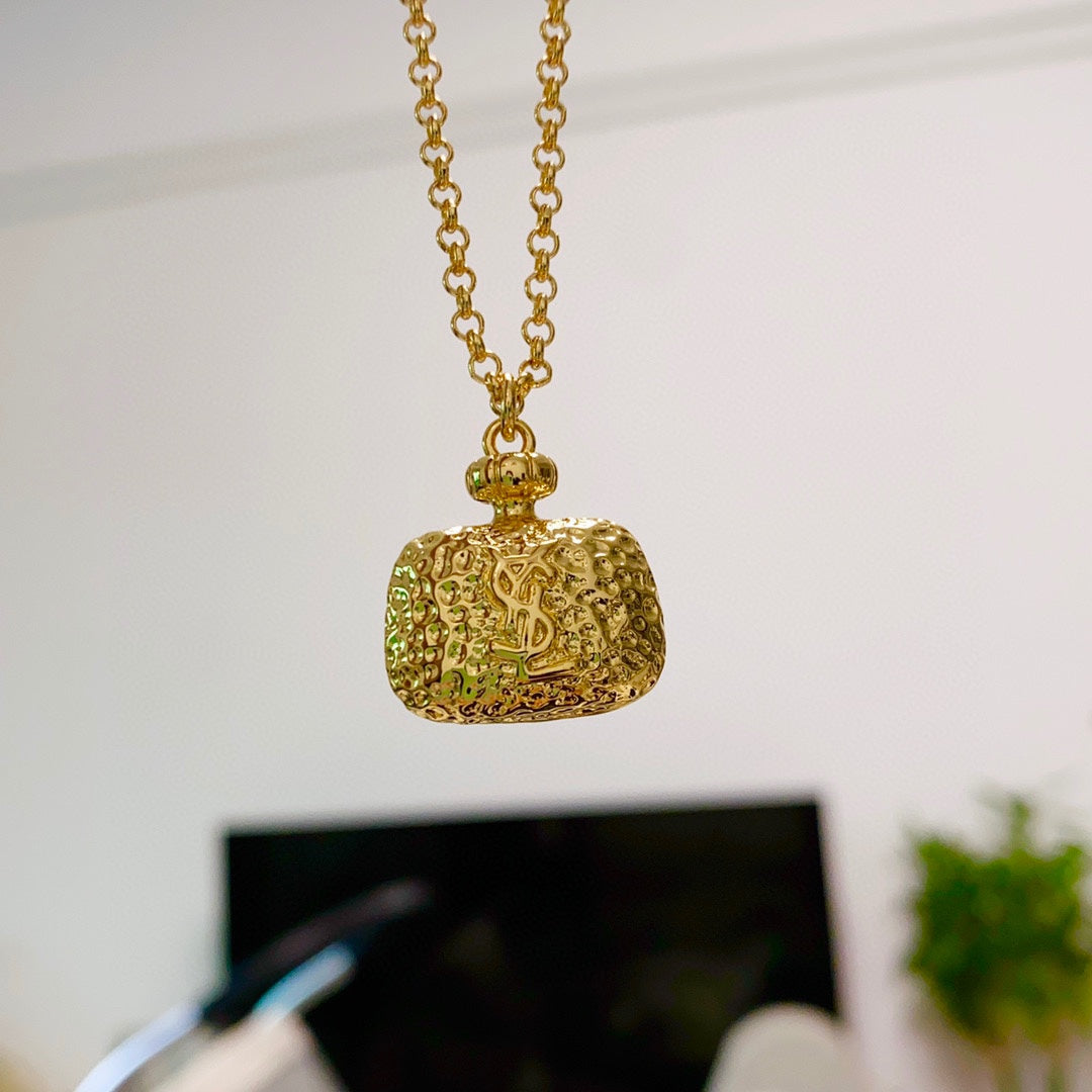 18K Saint Bag Pendant Necklace