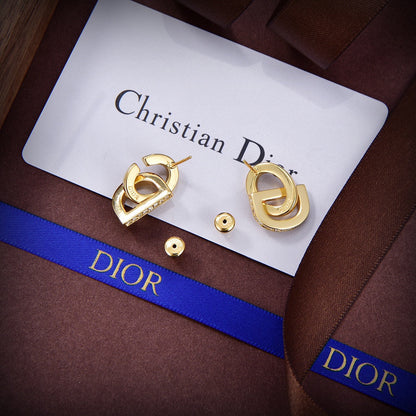 Boucles d'oreilles cadenas CD 18 carats