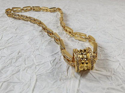 18K  B.ZERO1  Diamonds Chain Link Necklace