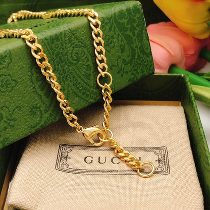 18K GG Interlocking G Pink Pendant Necklace