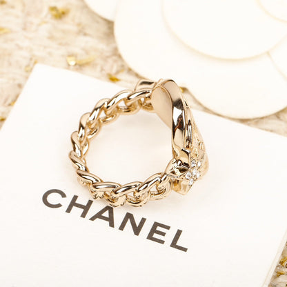 18K CC Chain Ring