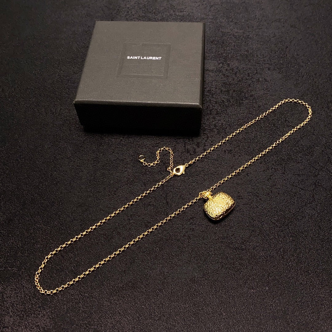 18K Saint Bag Pendant Necklace