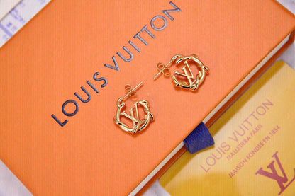 Boucles d'oreilles créoles Louis Garden Louise 18 carats