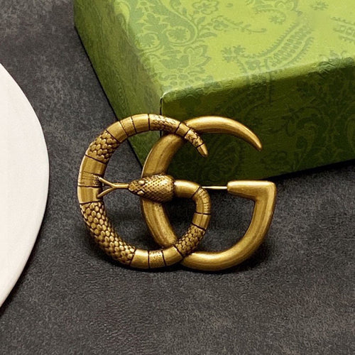 18K GG Snake Brooch