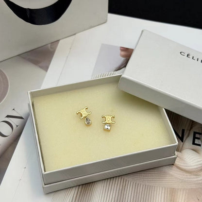 18K CE Triomphe Twinkle Gold Earrings