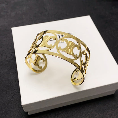 18K Triomphe Open Cuff Bracelet