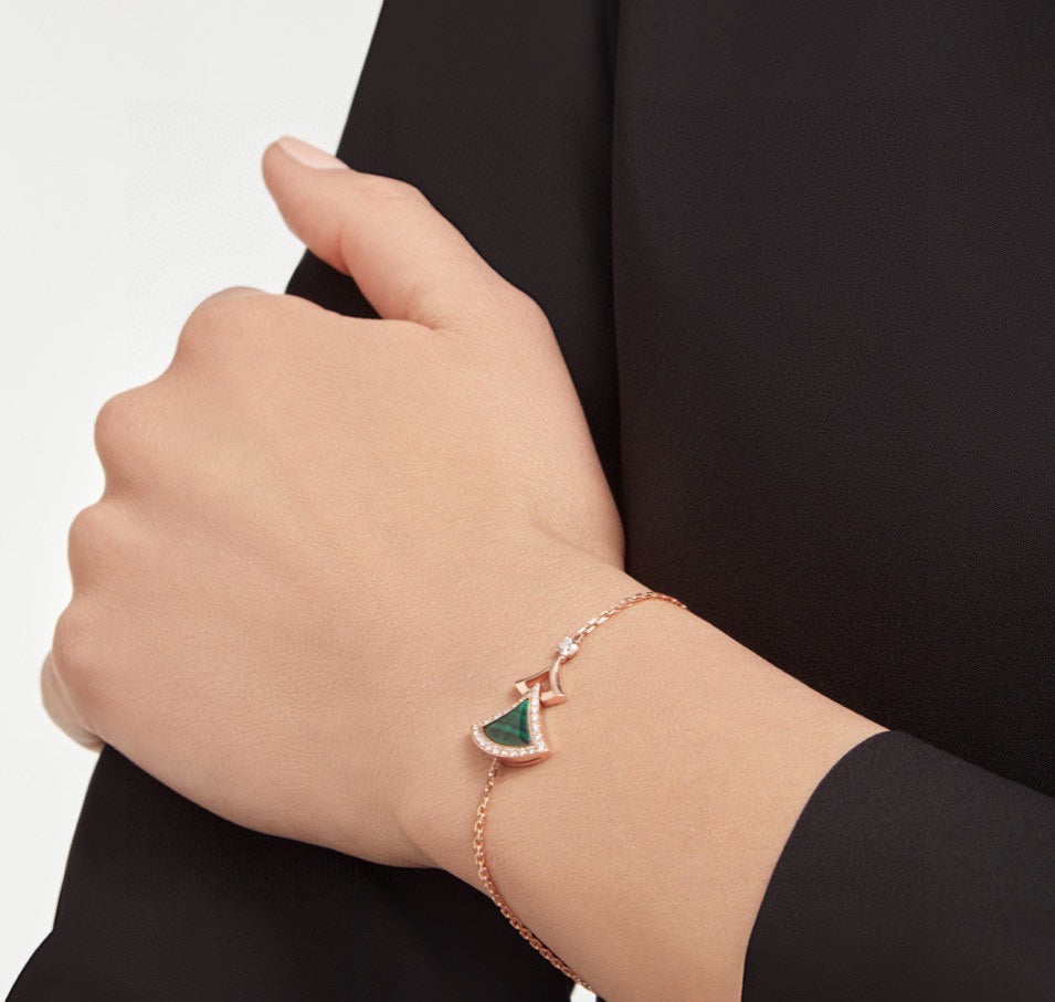 Bracelet Malachite Rêve des Divas 18K