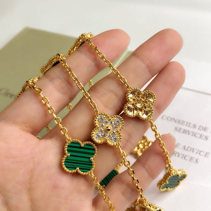 18K Vintage Alhambra 20 Motifs Long Clover Necklace