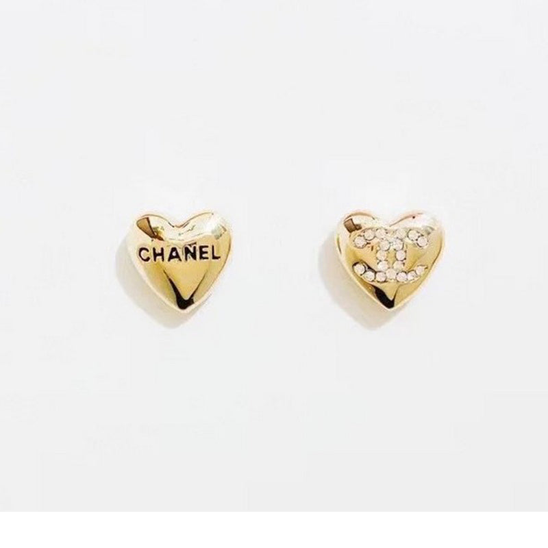 CC Diamond Heart Earrings