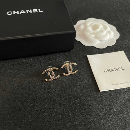 18K CC Vintage Gold Earrings