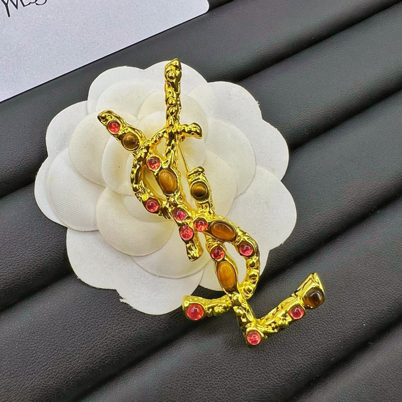 Saint Crystal Brooch