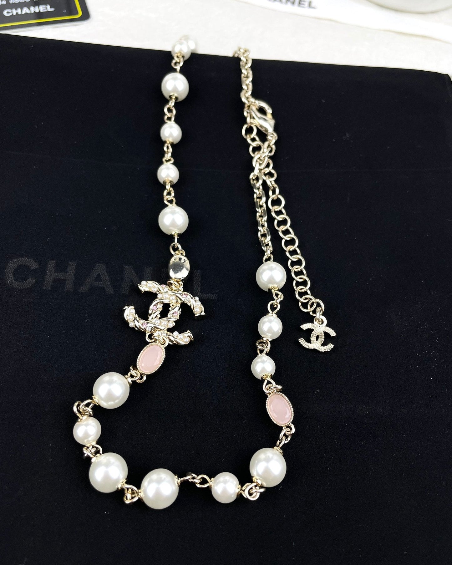 18K CC Pearls Necklace