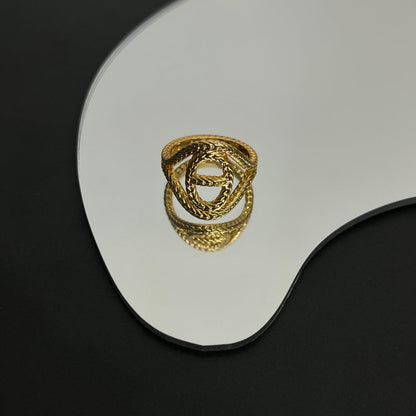 18K Chaine D'Ancre Danae Medium H Ring