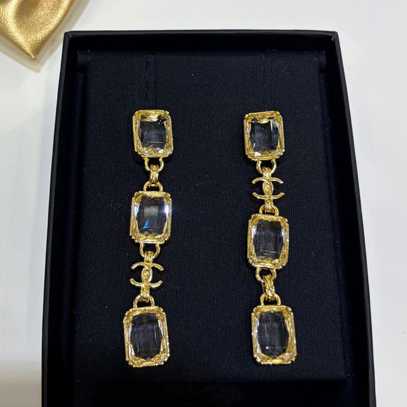 CC 26P Crystal Gold Earrings