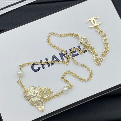 18K CC Camellia Necklace