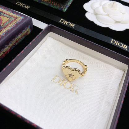 18K CD J'adior Heart Ring