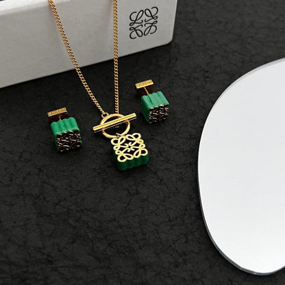 18K Anagram Pendant Necklace