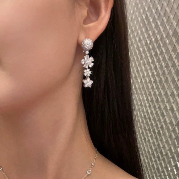 Boucles d'oreilles Folie Des Prés 18 carats