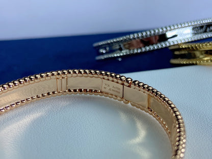 18K Rose Gold Perlée Signature Bracelet