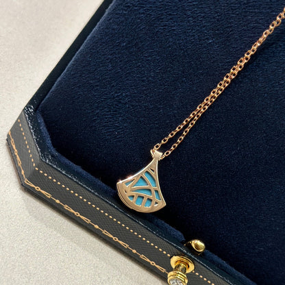 18K BV Divas' Dream Turquoise Pendant Necklace