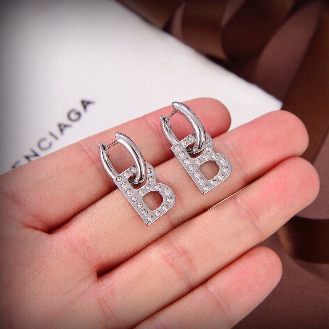 Boucles d'oreilles XS à chaîne BB en 18 carats