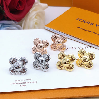 Boucles d'oreilles Louis Vivienne 18 carats