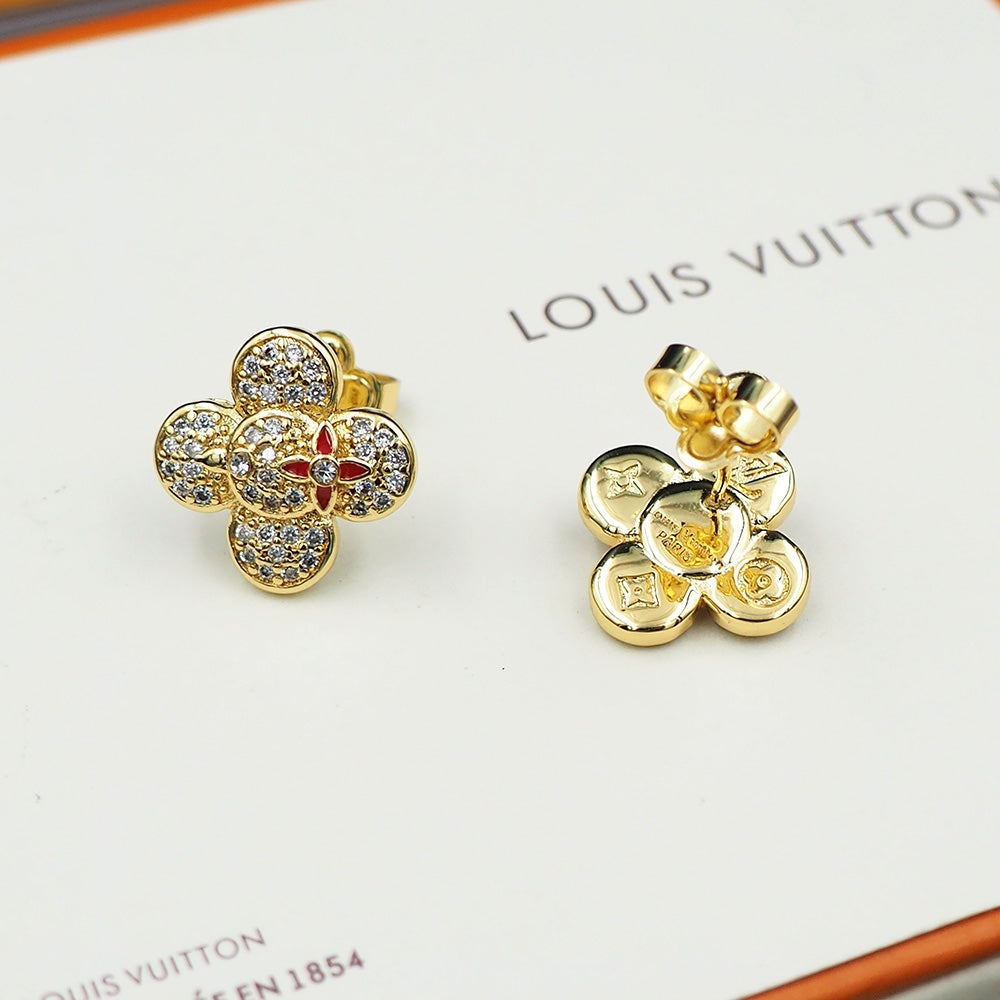 Boucles d'oreilles diamant Louis Vivienne 18 carats