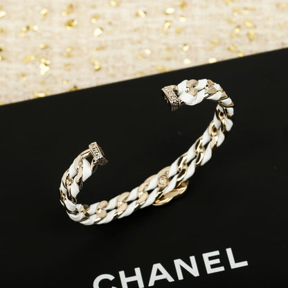 18K CC Color Leather Bracelet