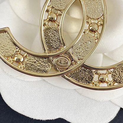 18K CC Color Crystal Diamond Brooch