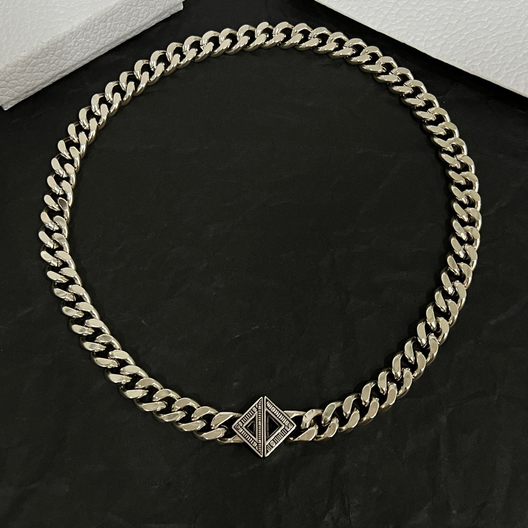 18K CD Diamond Chain Necklace