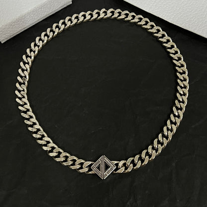 18K CD Diamond Chain Necklace