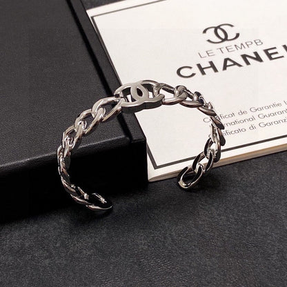 18K CC Open Cuff Bracelet
