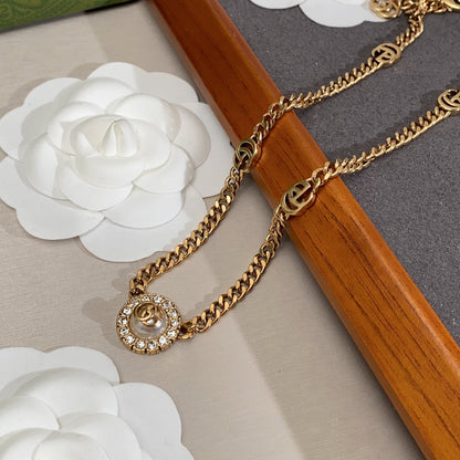 18K Double G Flower Necklace