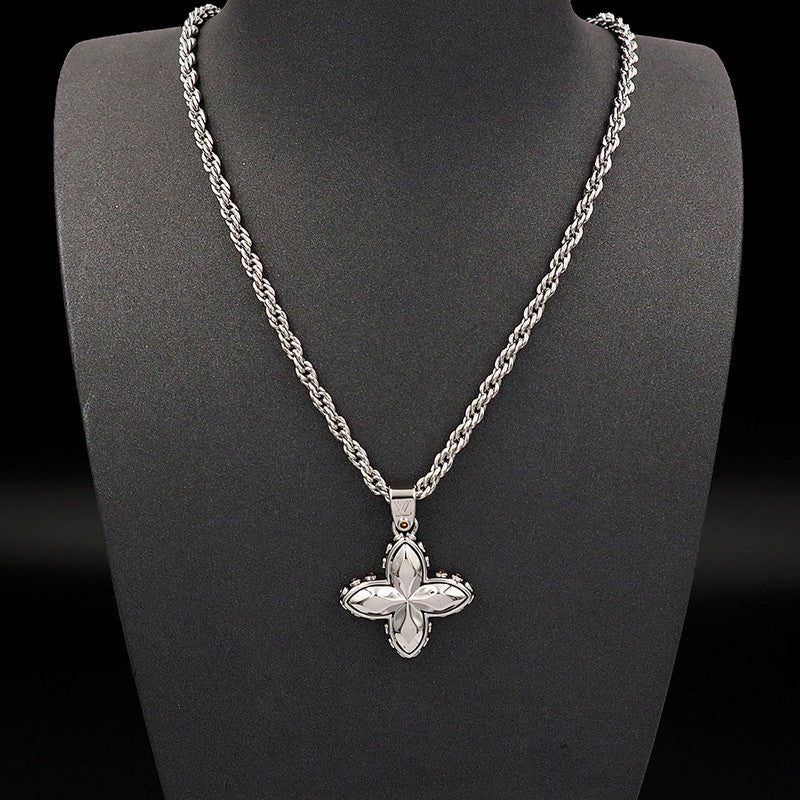 Louis Flower Studs Necklace