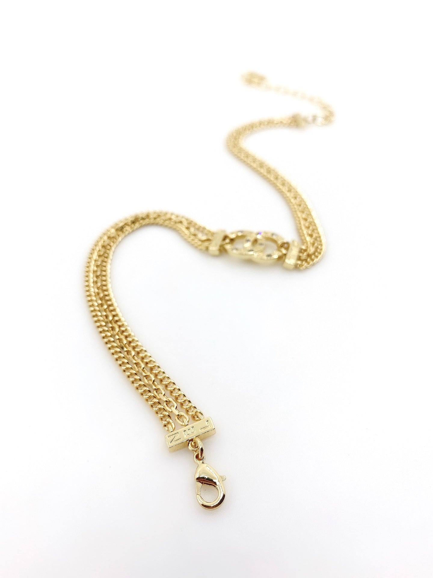 18K CC Chain Choker Necklace